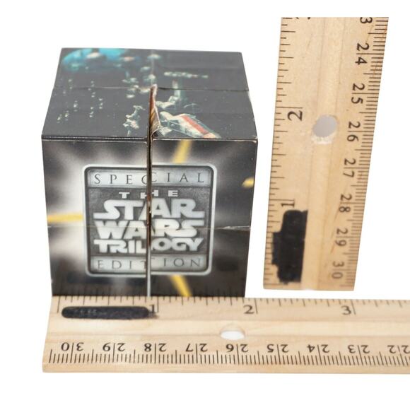 Star Wars Cube Promo Taco Bell Meal Toy - Trilogy 2" Puzzle Picture Game 1996 - Picture 1 of 8